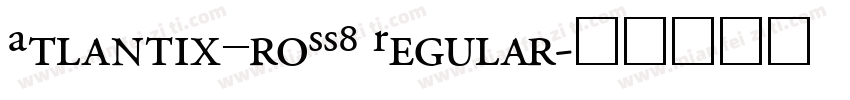 AtlantixProSSK Regular字体转换